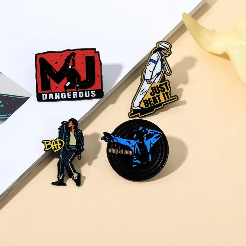 Street Fashion Hats - 1pcs Pop Dancer Michael Jackson Pin