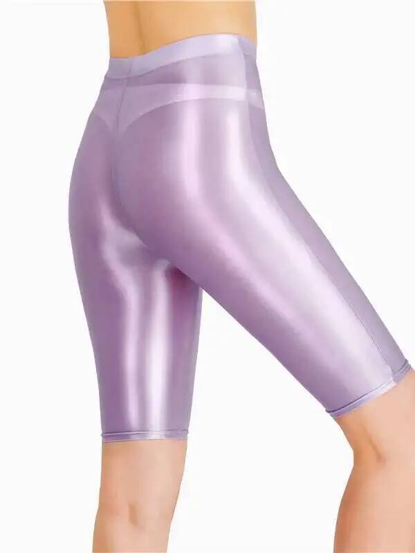 Fashion Street Yoga - New Oil Glossy Mesh Seven Points
