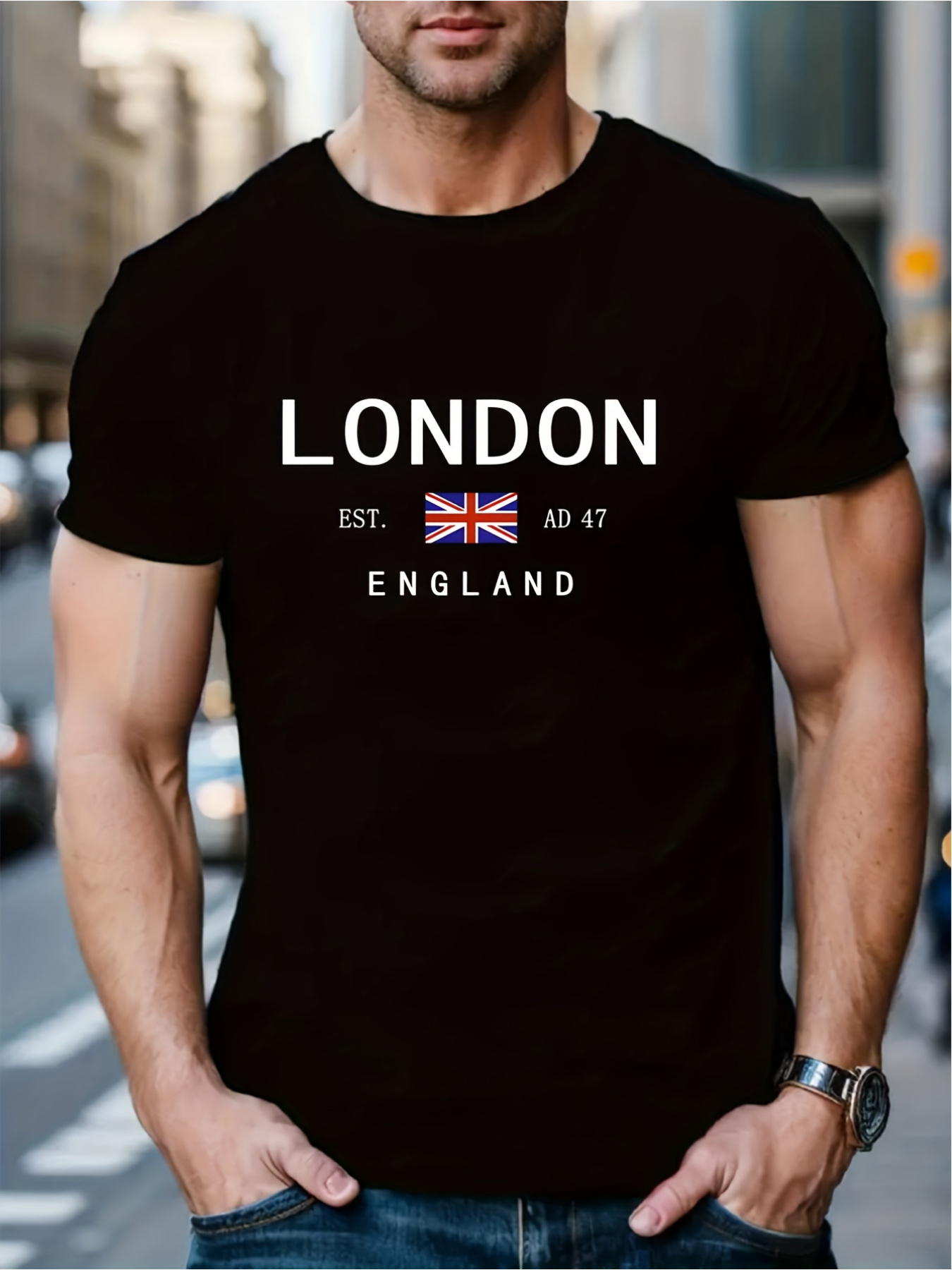 Street Fashion In London - London ENGLAND Print Men Women T-shirt