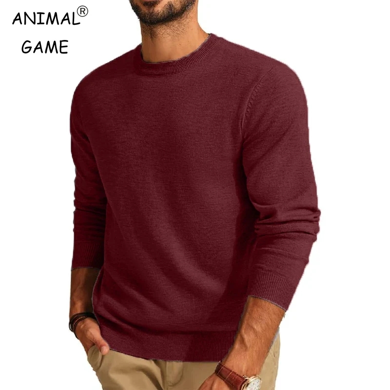 Street Fashion Game - Men's Long Sleeve Sweaters Crew Neck