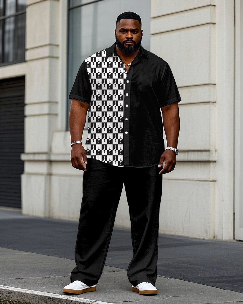 S-9XL Plus Size Men's Geometri - đánh giá và giá Camo Pattern Set