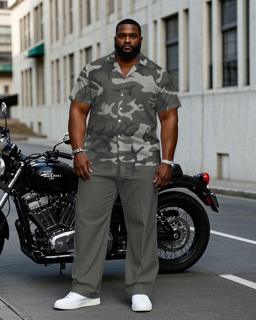 S-9XL Plus Size Men's Geometri - đánh giá và giá Camo Pattern Set