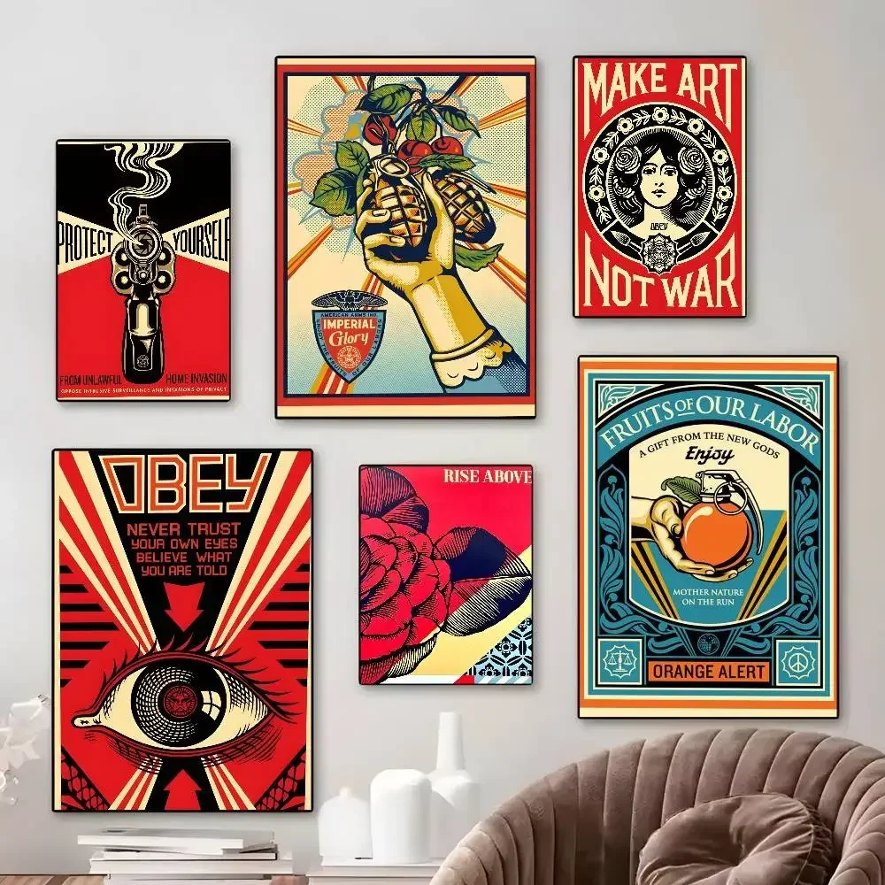 Vintage Shepard Fairey Art Str - đánh giá và giá Street Fashion Poster