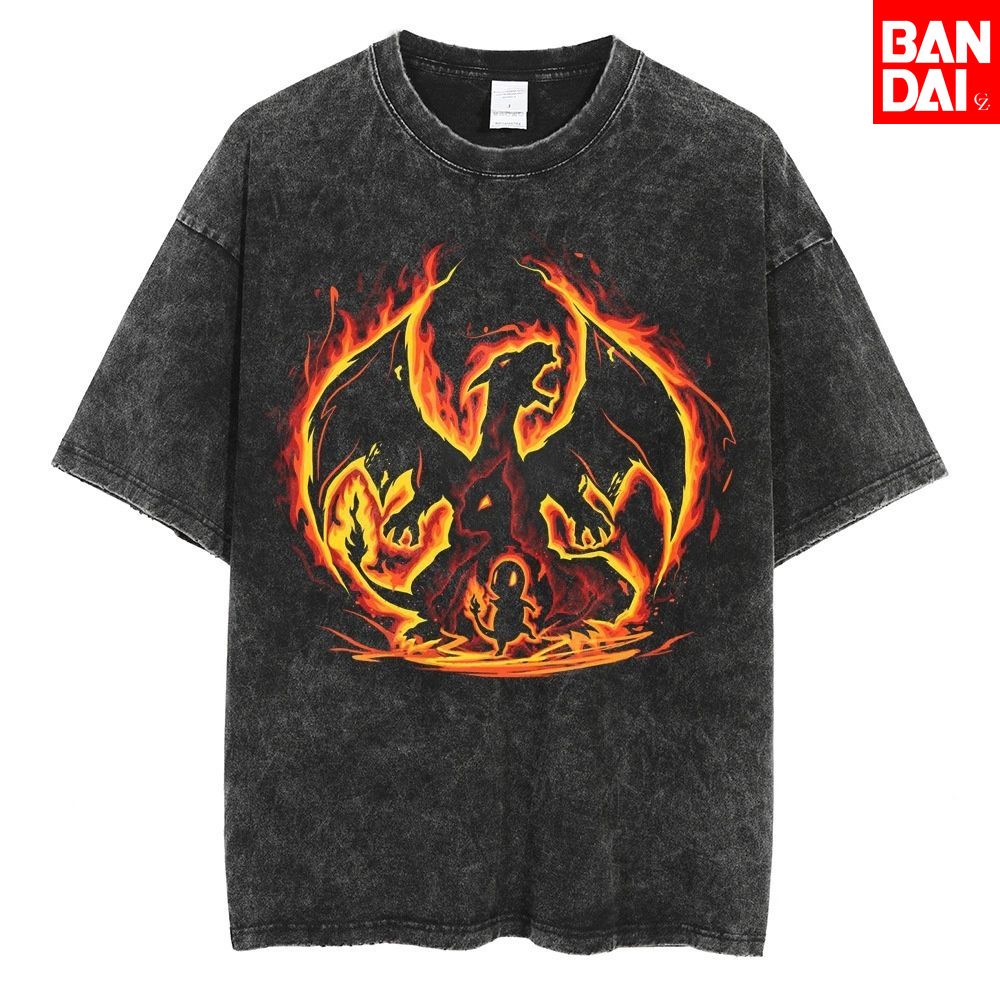 Pokemon Charizard T Shirt Men  - đánh giá và giá Street Fashion Hats