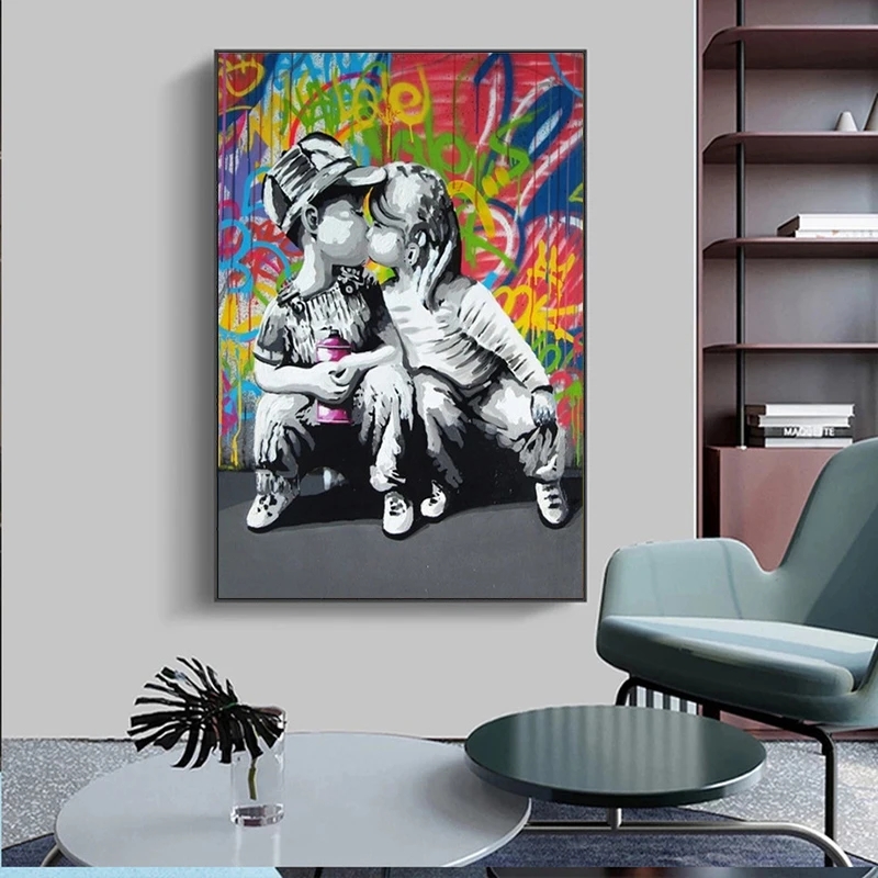 Modern Street Pop Art Mural Ba - đánh giá và giá Street Fashion Poster