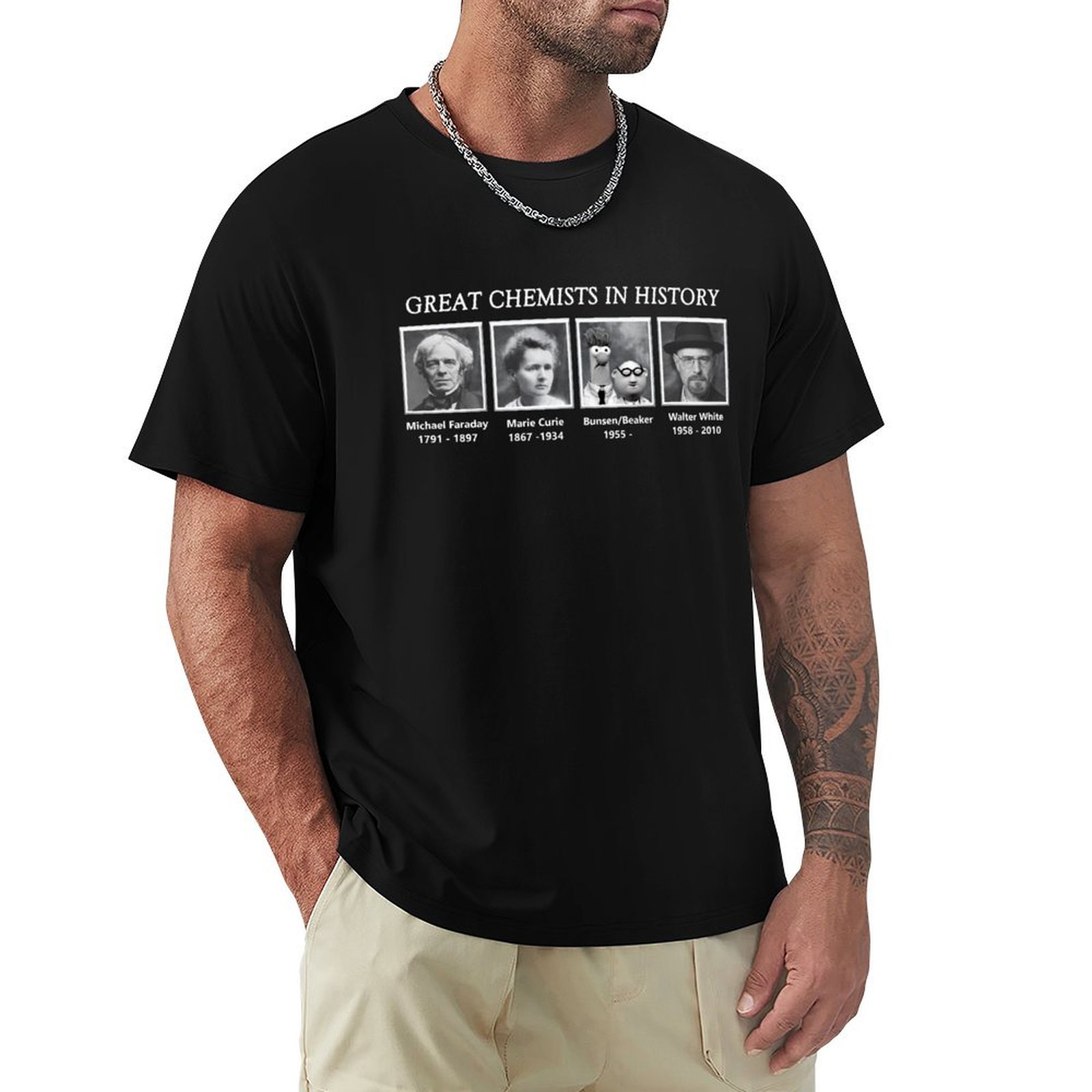 Great Chemists In History T-Sh - đánh giá và giá Street Fashion History