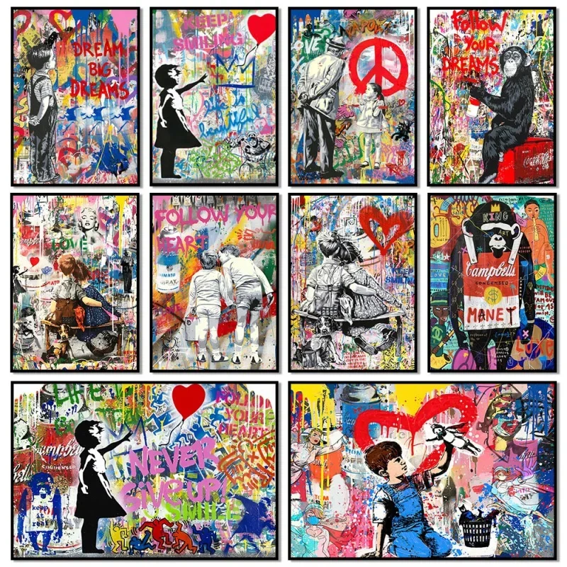 Pop Street Graffiti Wall Art B - đánh giá và giá Street Fashion Poster