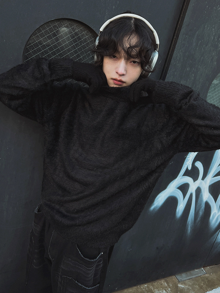 Fur Collar Pullovers Rock Mens - đánh giá và giá Street Fashion In London