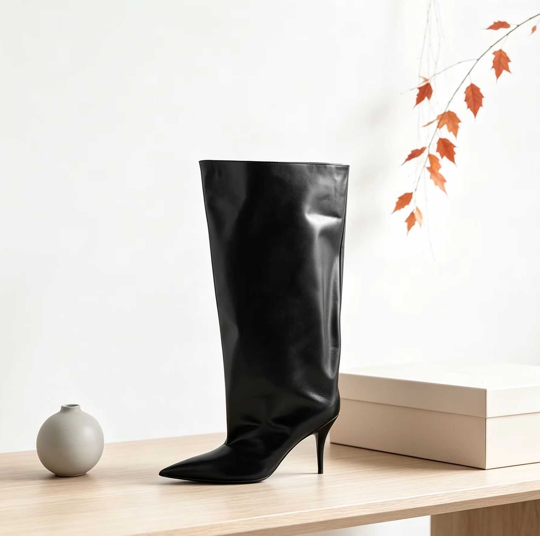 Slouch Wide Cuff Knee High Boo - đánh giá và giá Street Fashion Winter
