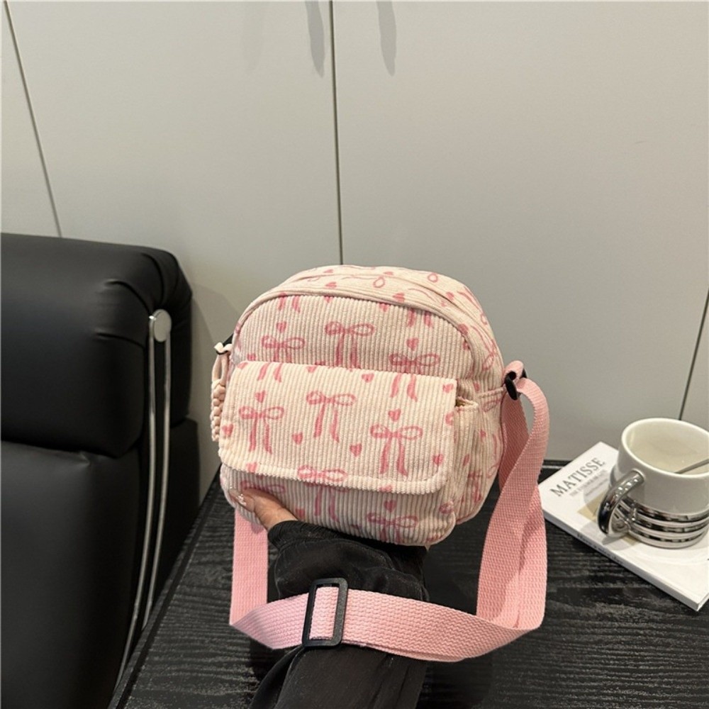 Women's Corduroy Small Shoulde - đánh giá và giá Street Fashion Korean Girl