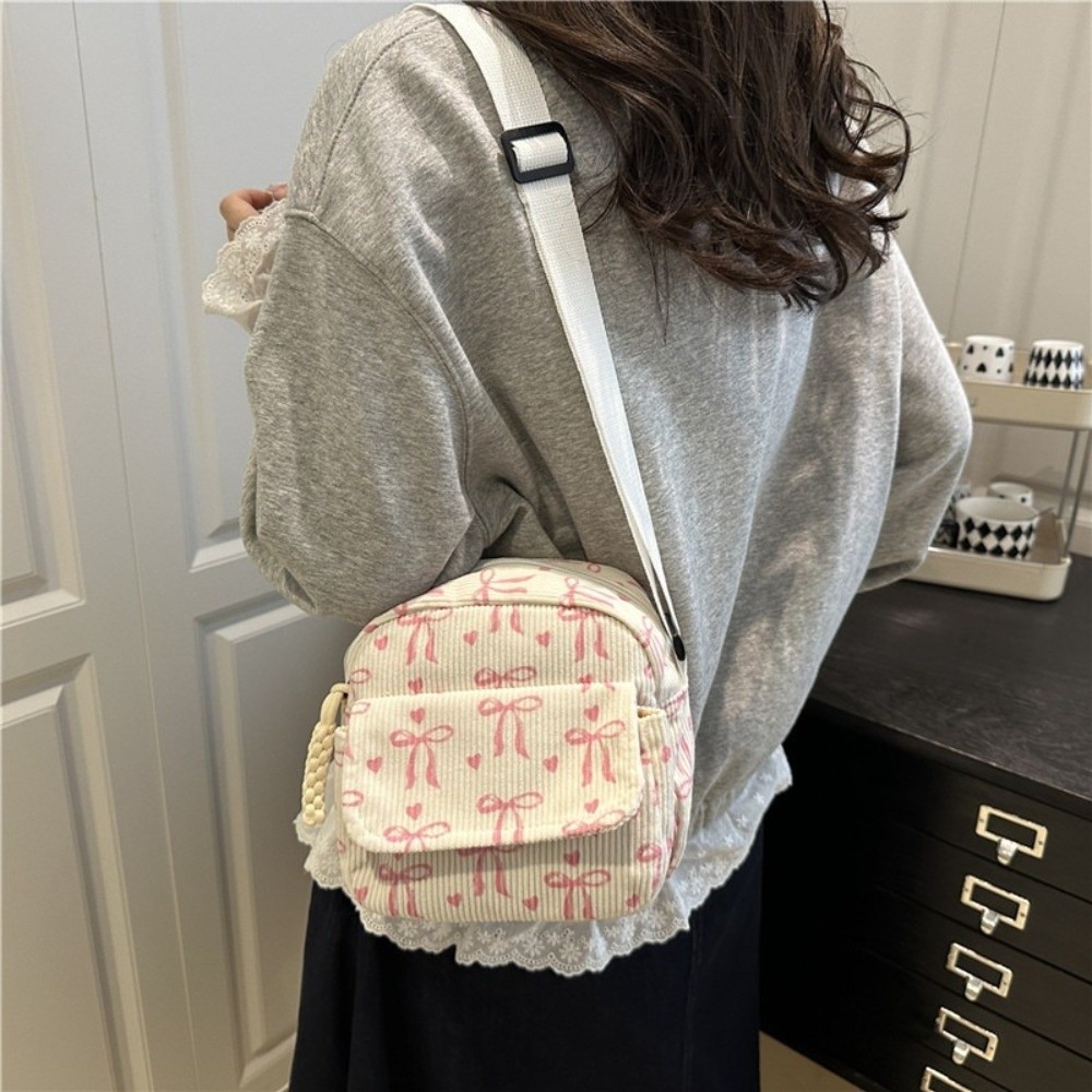 Women's Corduroy Small Shoulde - đánh giá và giá Street Fashion Korean Girl