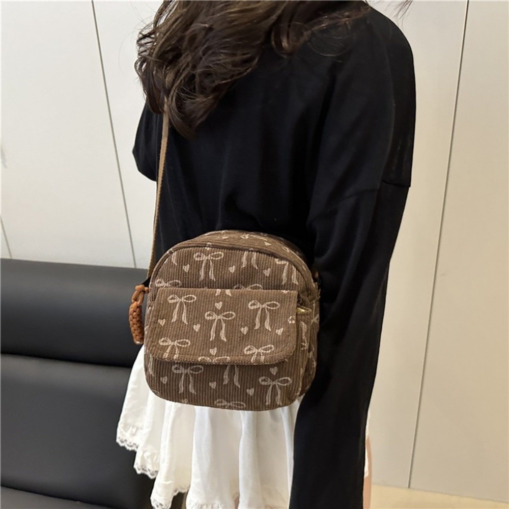 Women's Corduroy Small Shoulde - đánh giá và giá Street Fashion Korean Girl