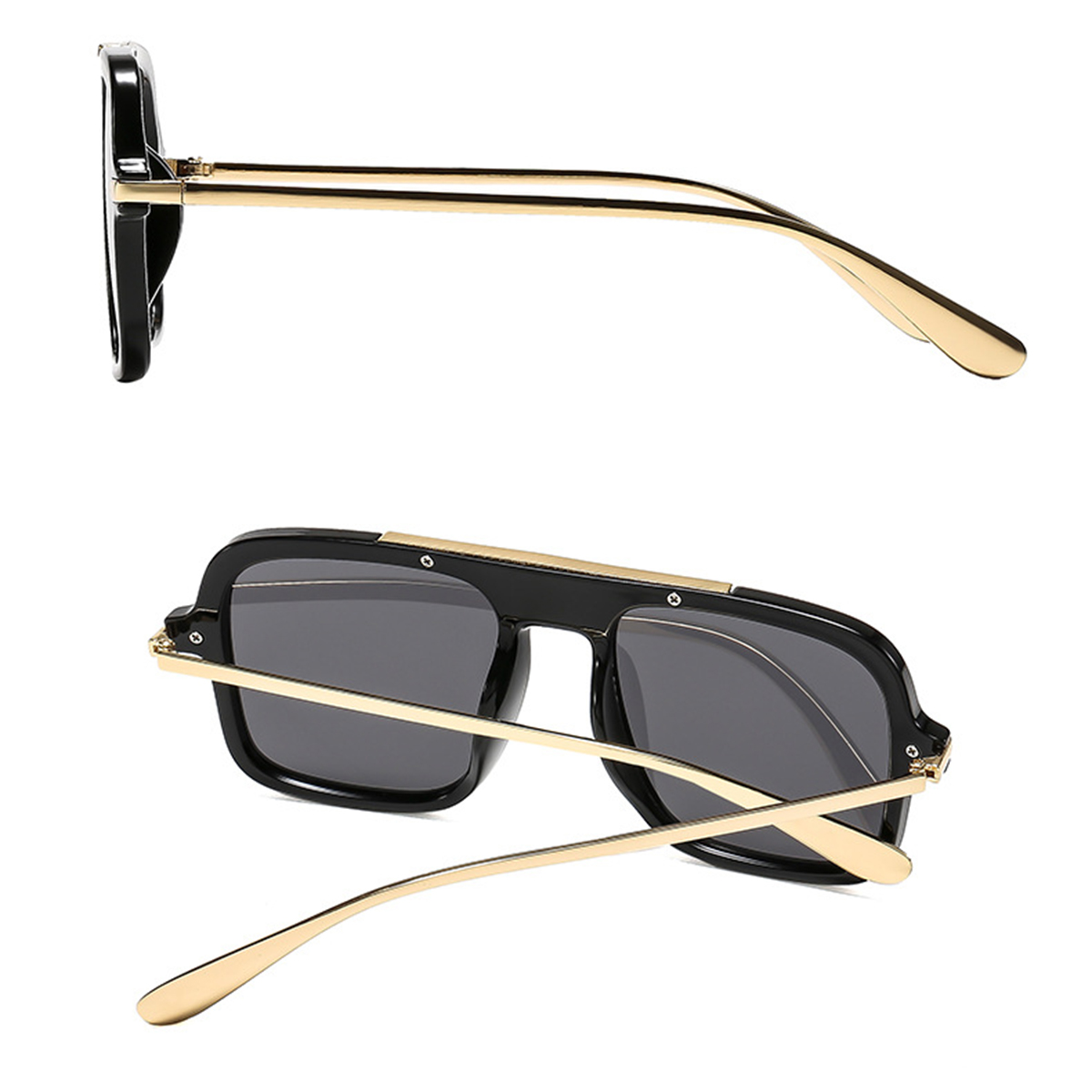 Luxury Brand Square Sunglasses - đánh giá và giá Street Fashion Photoshoot