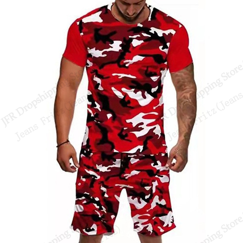 Men's Set T-shirt Camo Camoufl - đánh giá và giá Camo Pattern Set