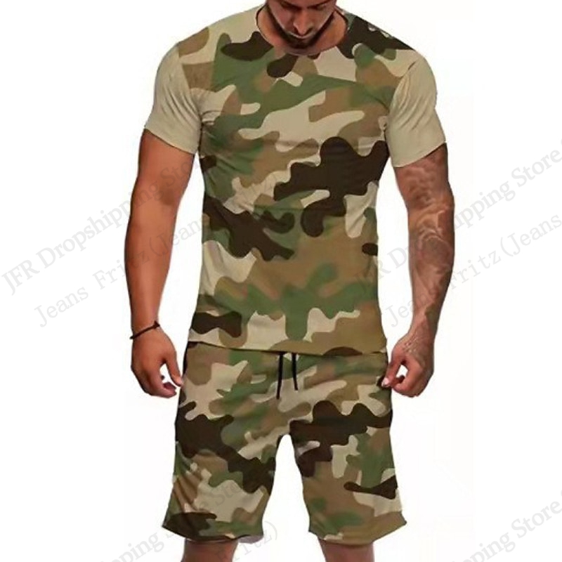 Men's Set T-shirt Camo Camoufl - đánh giá và giá Camo Pattern Set