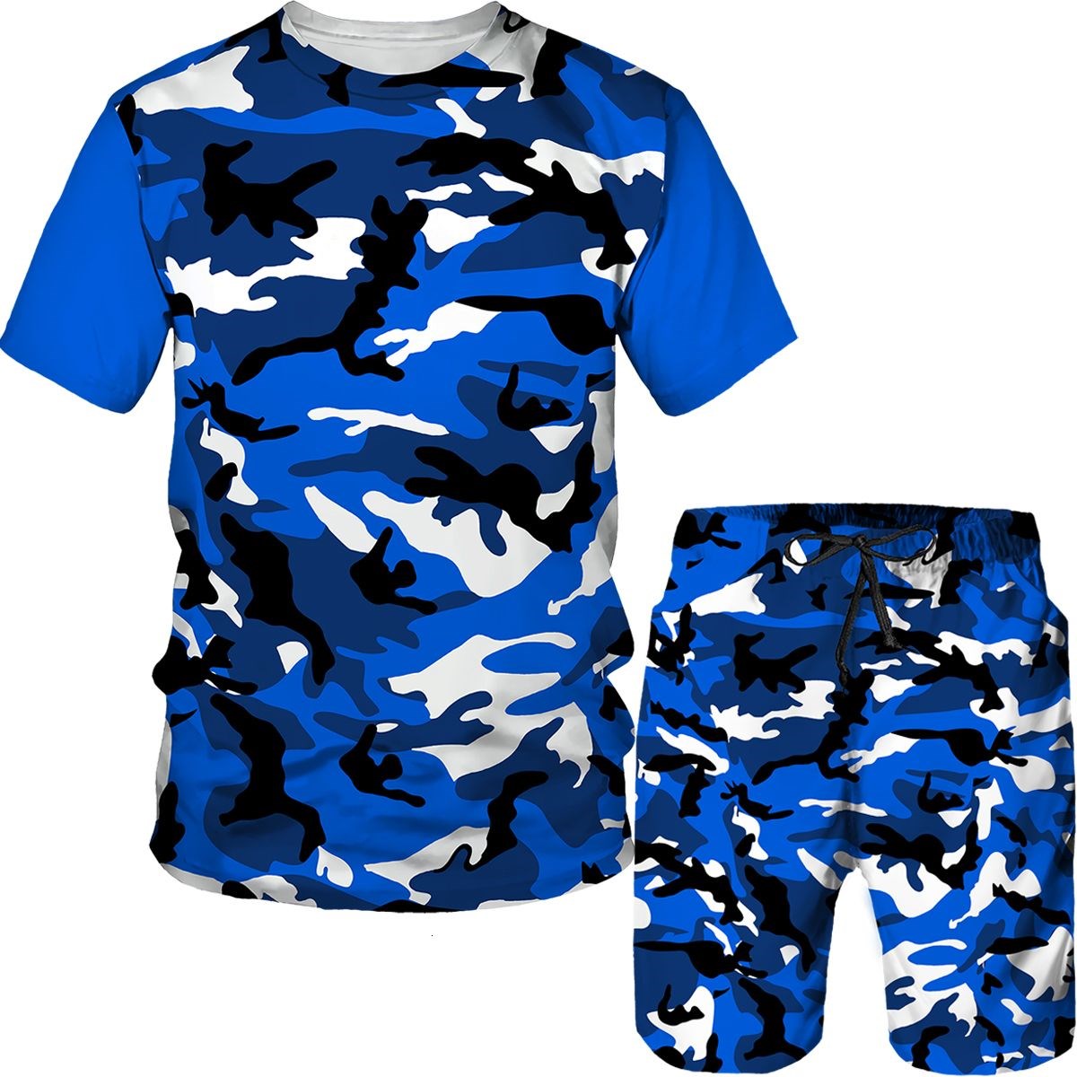 Men's Camouflage T-shirts Shor - đánh giá và giá Camo Pattern Set