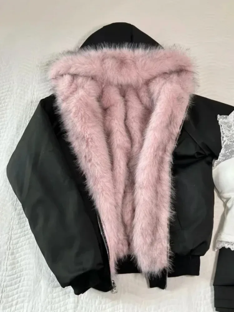 American Vintage Women's Fur P - đánh giá và giá Street Fashion Korean Girl