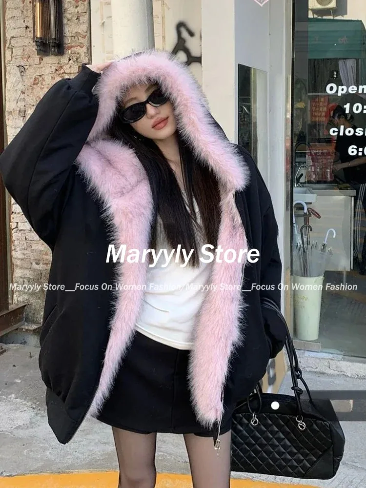 American Vintage Women's Fur P - đánh giá và giá Street Fashion Korean Girl