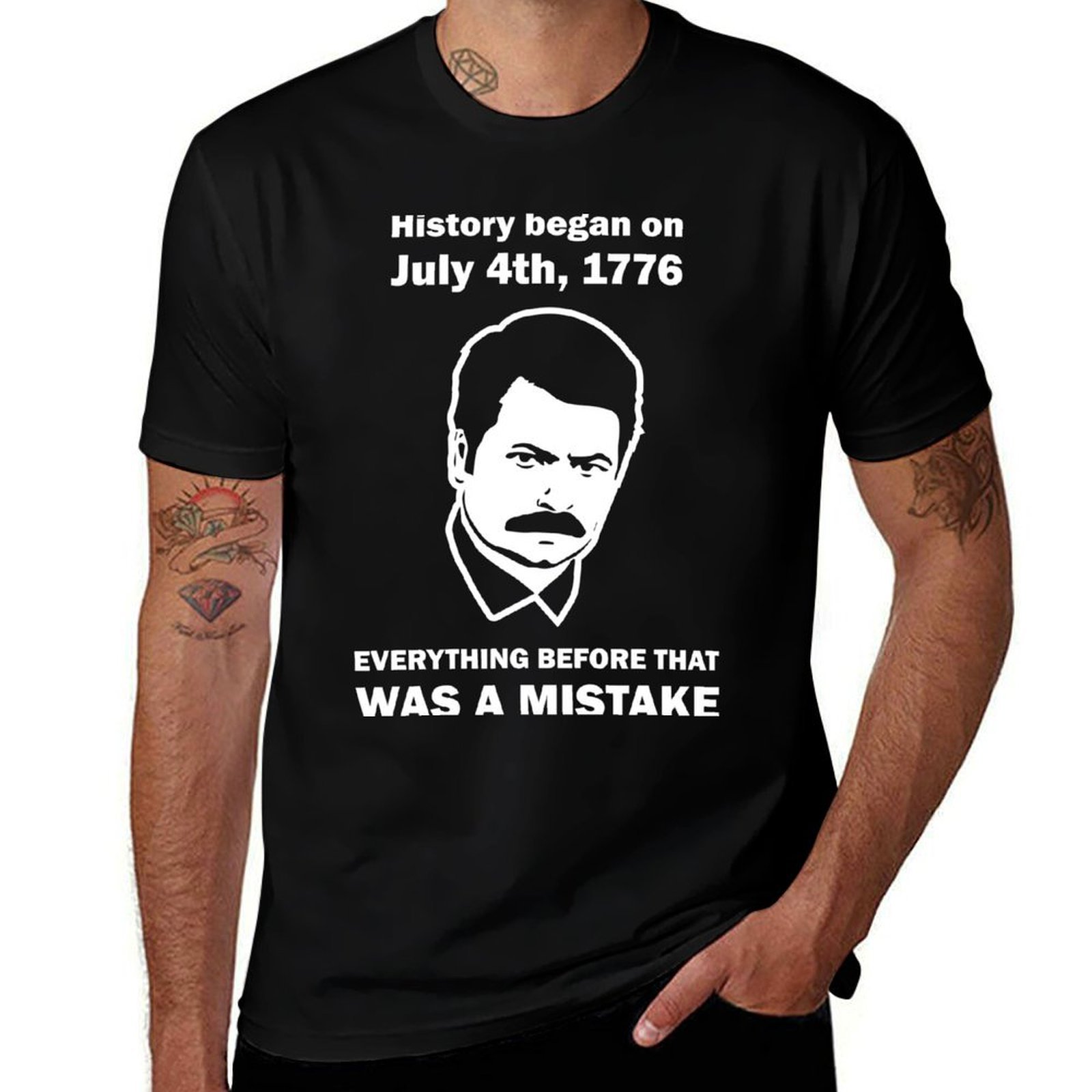 Ron Swanson History July 4 177 - đánh giá và giá Street Fashion History