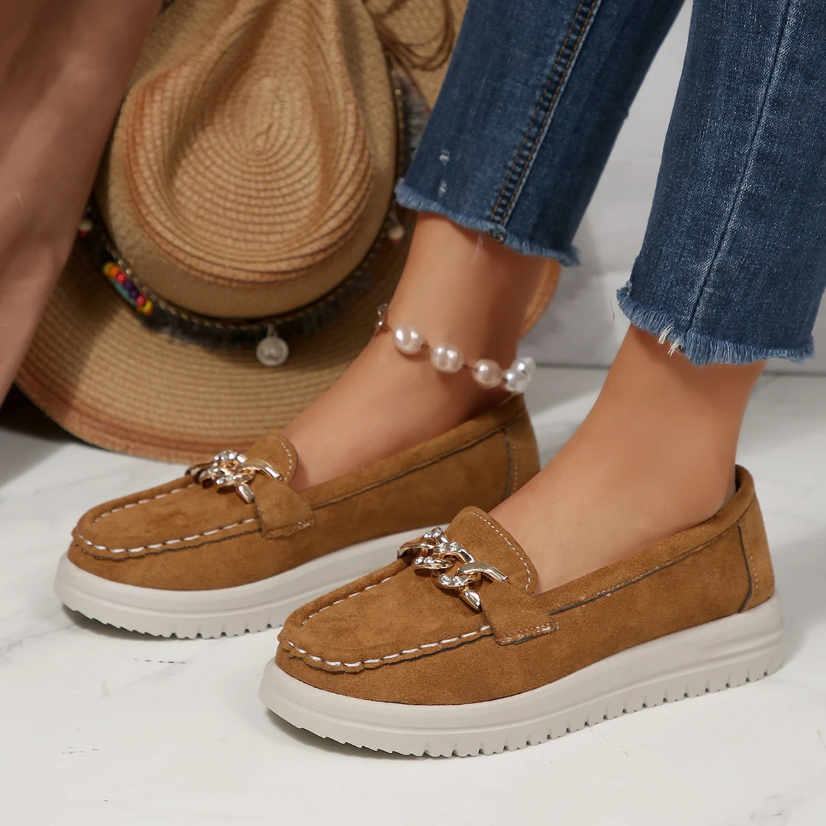 Women Flats Loafers Round Toe  - đánh giá và giá Street Fashion Rome