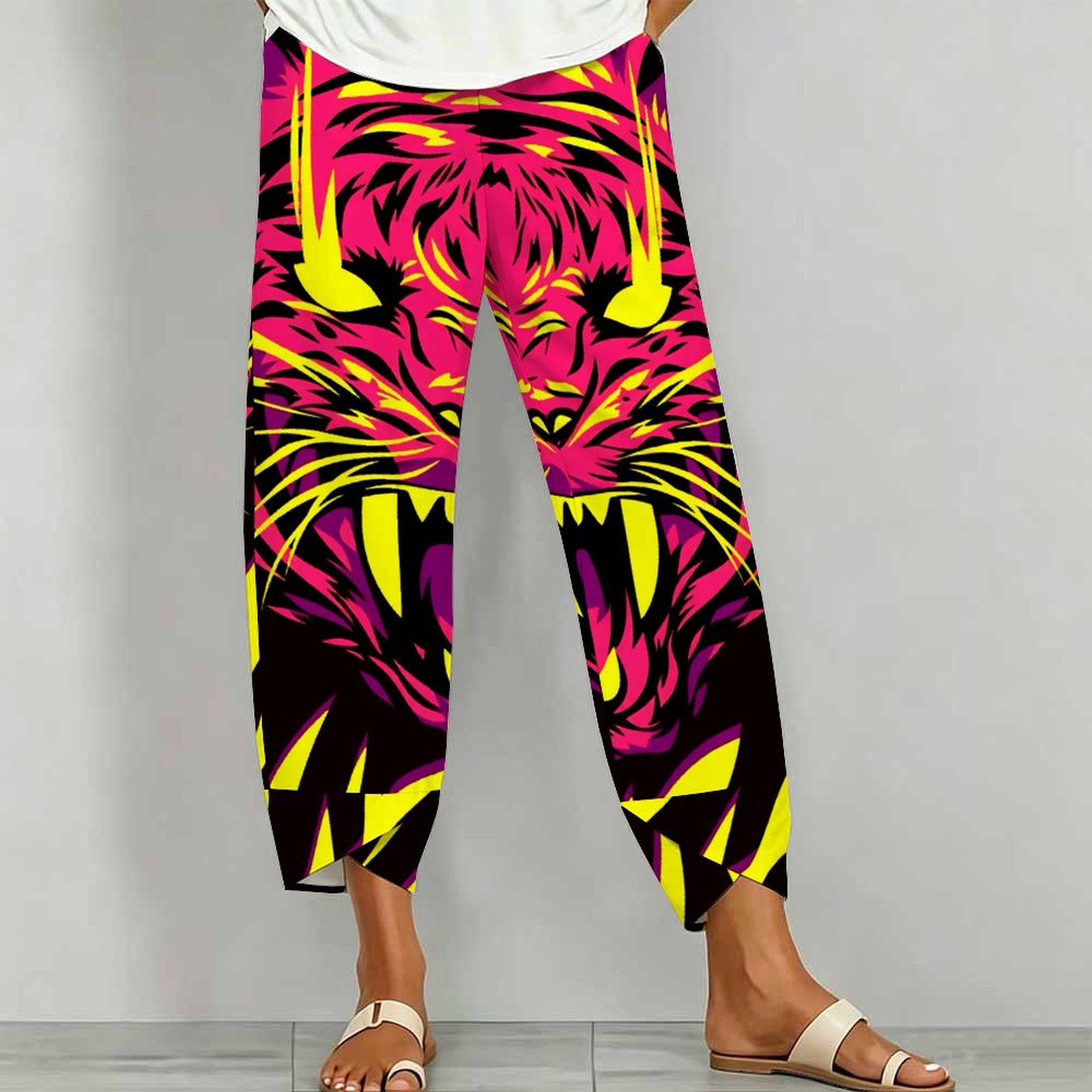 Fashion Trousers Retro Printed - đánh giá và giá Fashion Street Yoga