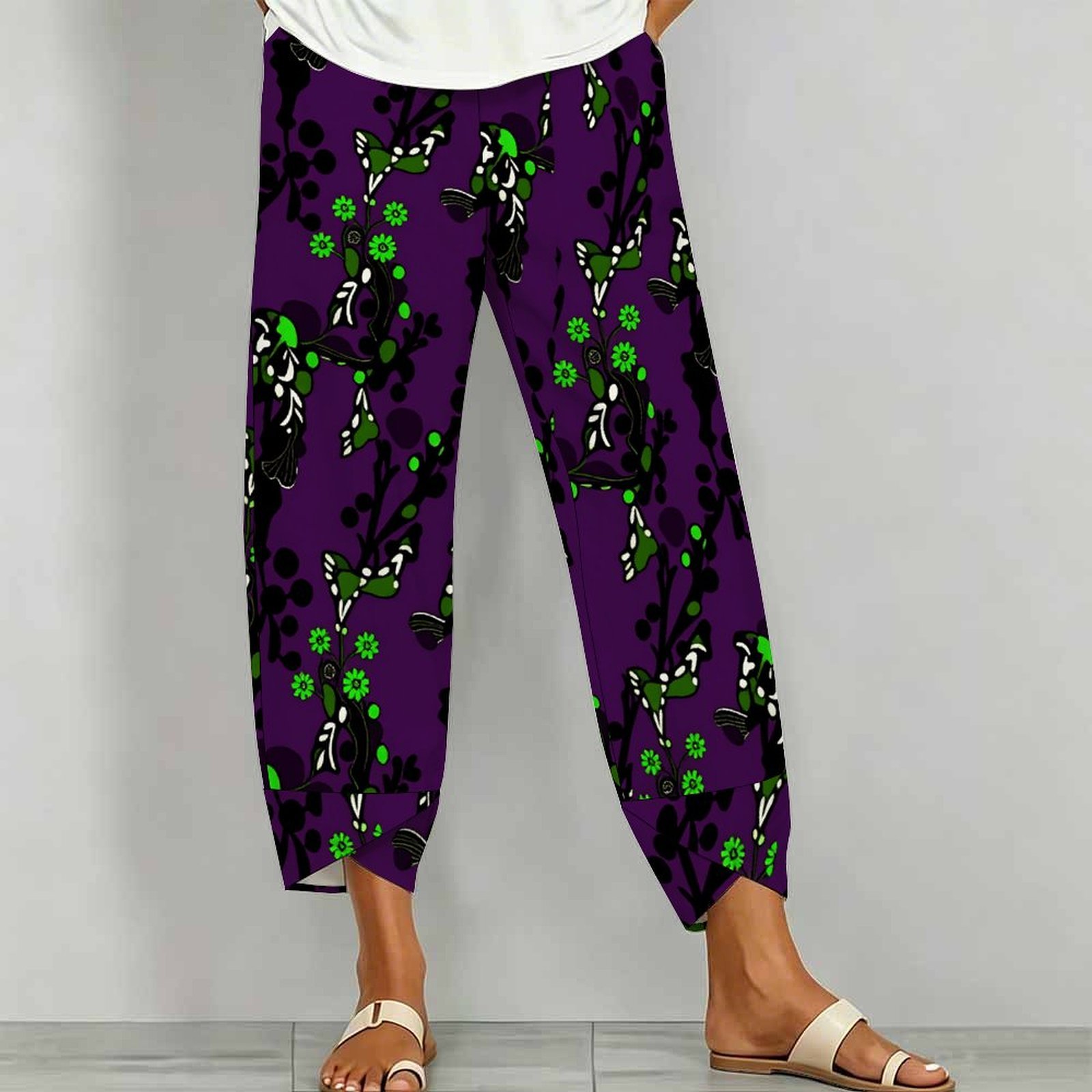Fashion Trousers Retro Printed - đánh giá và giá Fashion Street Yoga