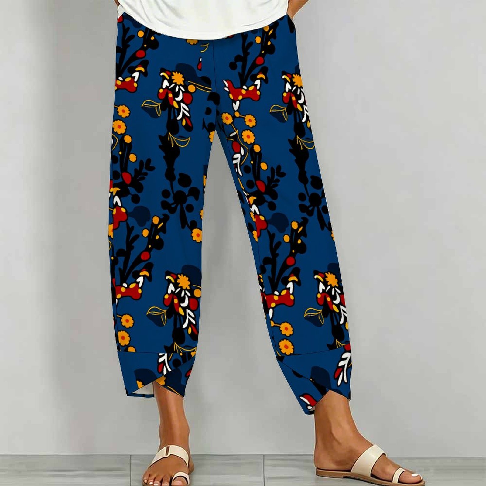 Fashion Trousers Retro Printed - đánh giá và giá Fashion Street Yoga